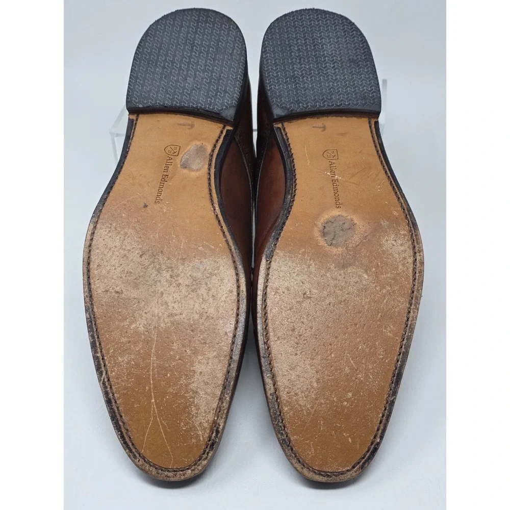Allen Edmonds Yorktown Derby Shoes Mens Size 14D Cap Toe Made USA Leather Soles
